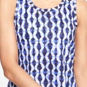 ATHLETA BREEZY RACERBACK PRINT TIE DYE XSP petite